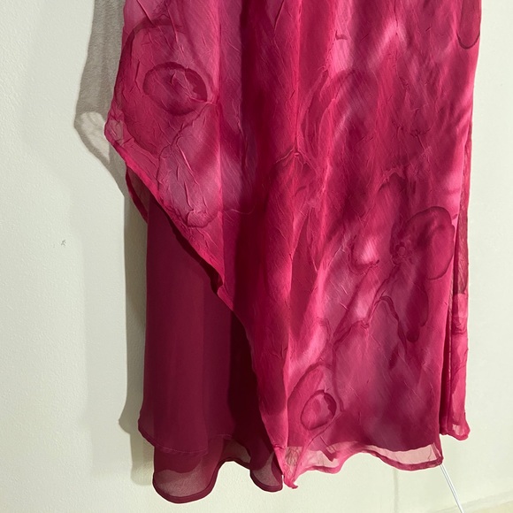 Mlle Gabriel Burgundy Color Sleeveless Dress 10 - Picture 4 of 7